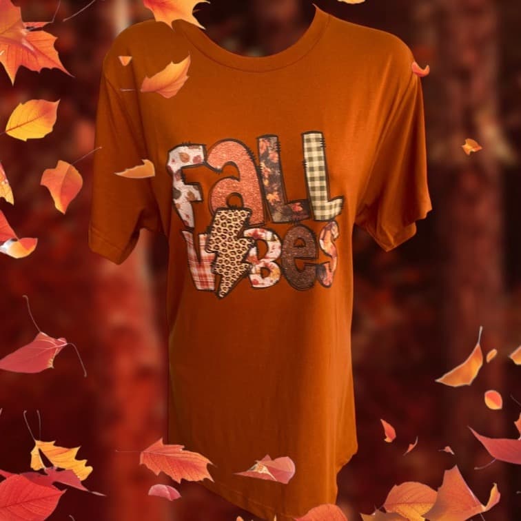 Fall Vibes Short Sleeve TShirt in Autumn