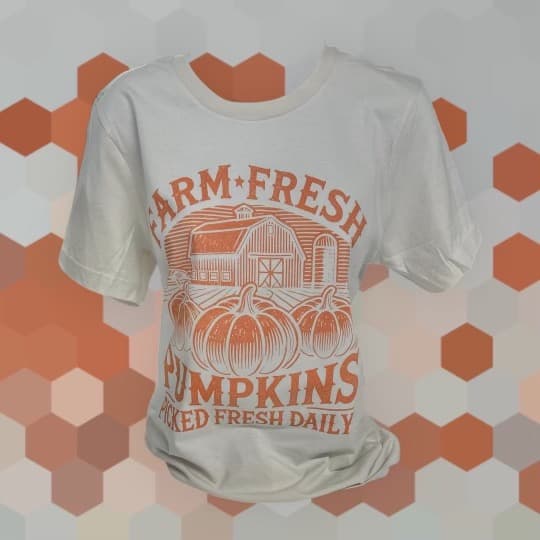 Farm Fresh Pumpkins TShirt in Natural