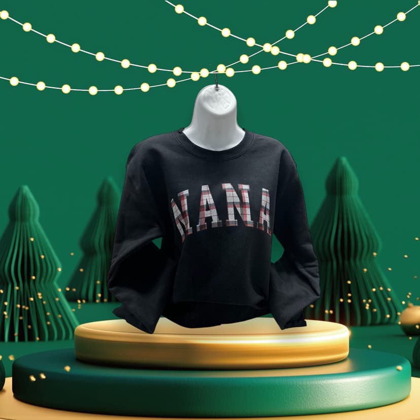 NANA Long Sleeve Sweatshirt in Black